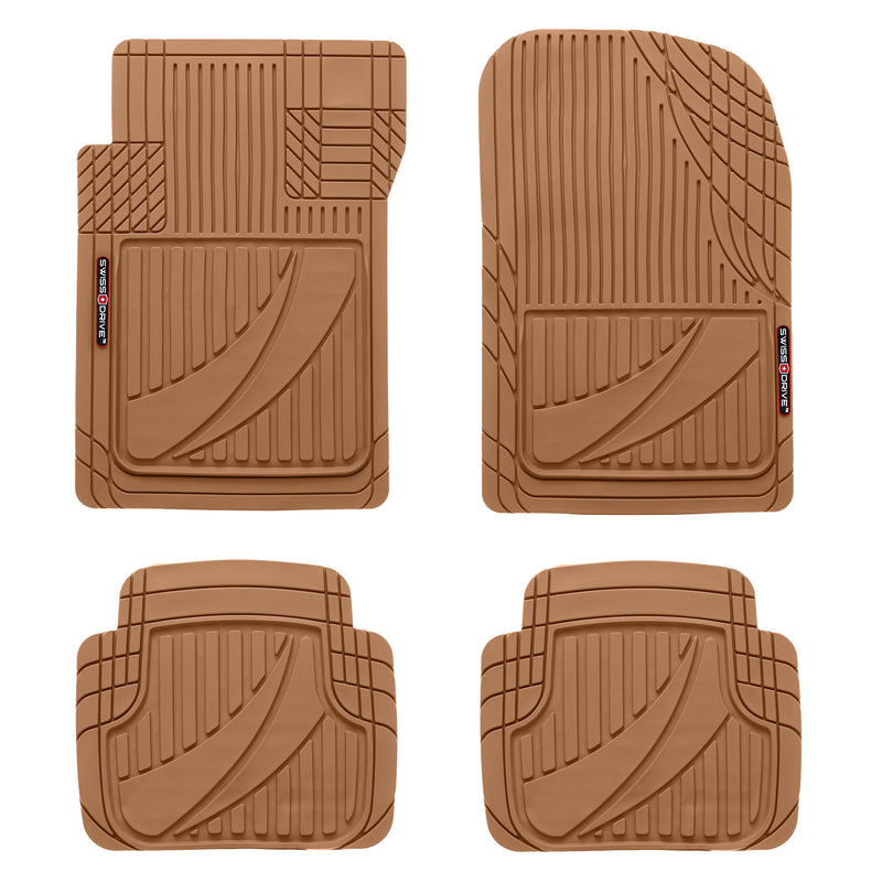 Swiss Drive All Weather Tactical Floor Mat 4 Piece Biege - TACT440