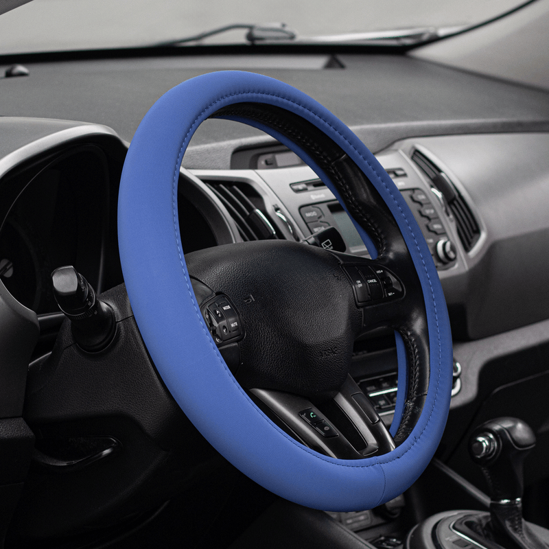 Swiss Drive Steering Wheel Cover Medium Blue - USOFT20