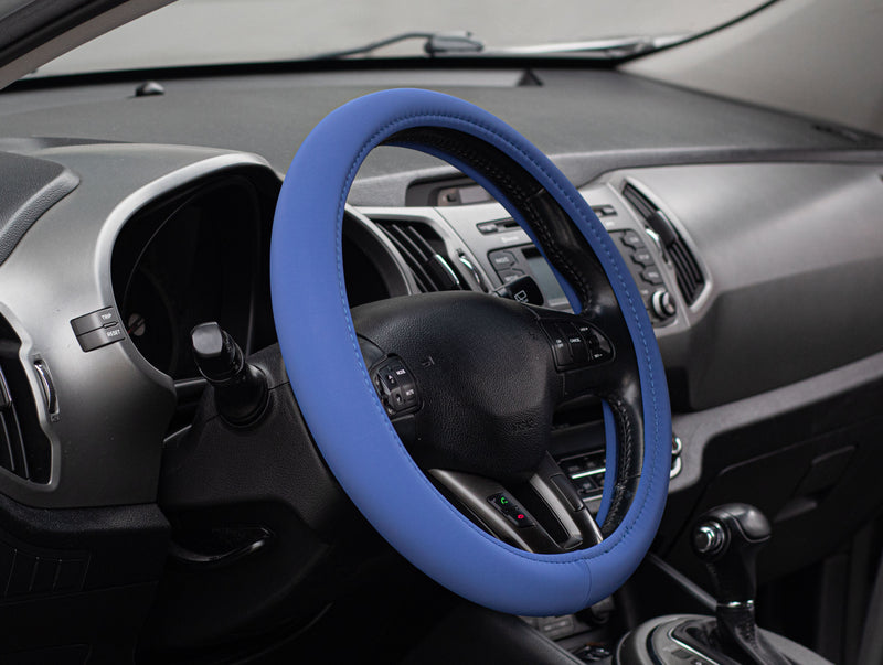Swiss Drive Steering Wheel Cover Medium Blue - USOFT20
