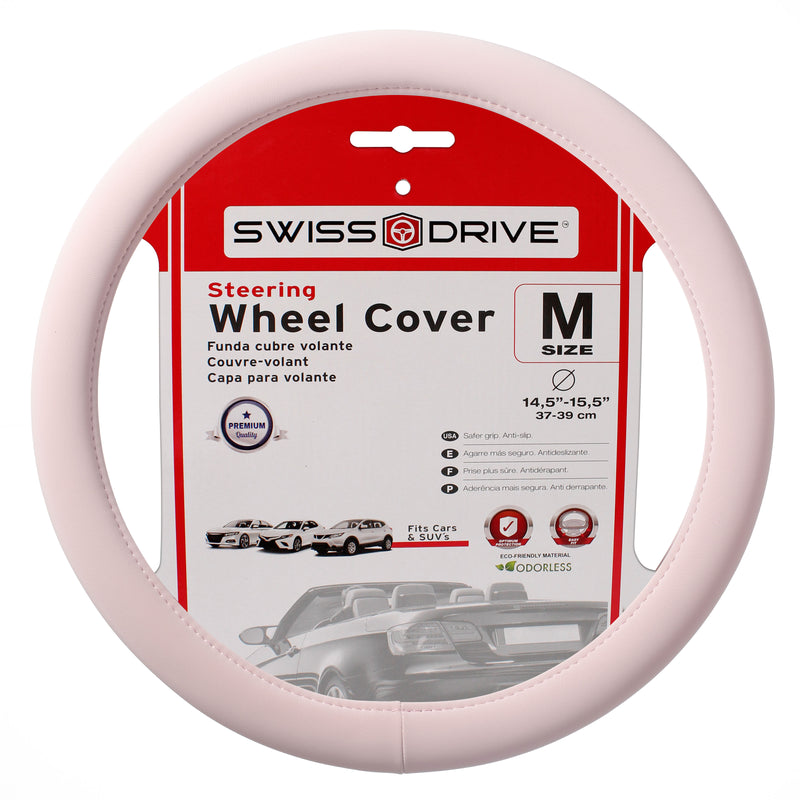 Swiss Drive Steering Wheel Cover Ultra Soft Pink Medium - USOFT30
