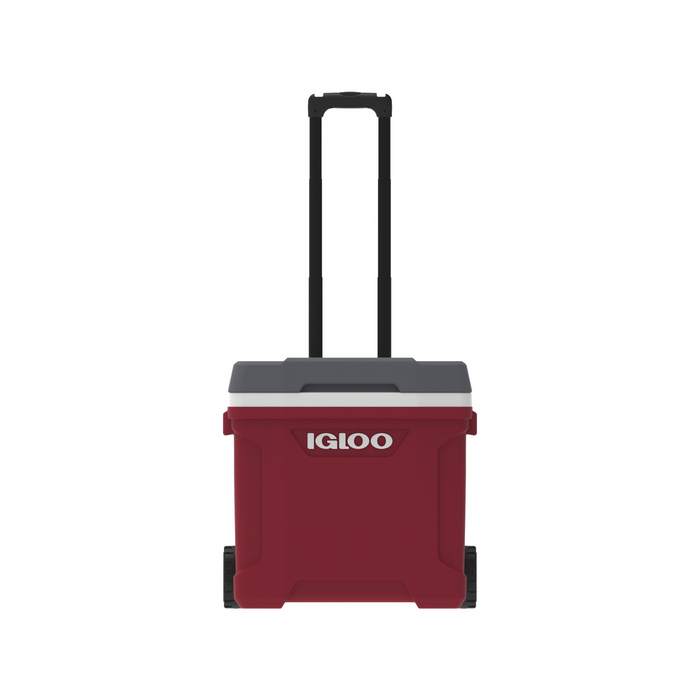 Igloo Latitude 2-Wheeled 30 QT Cooler (Industrial Red/Meteorite)