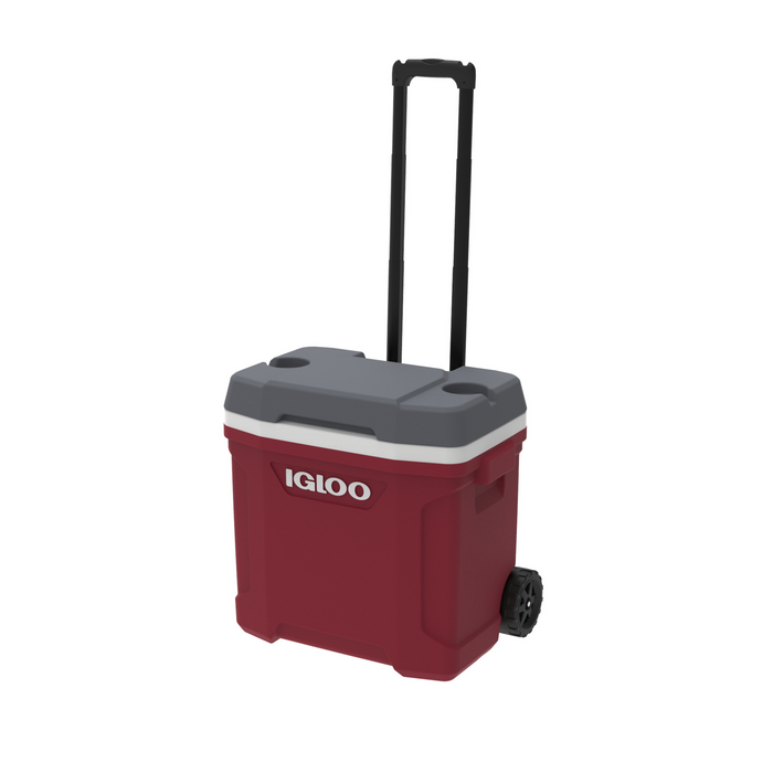 Igloo Latitude 2-Wheeled 30 QT Cooler (Industrial Red/Meteorite)