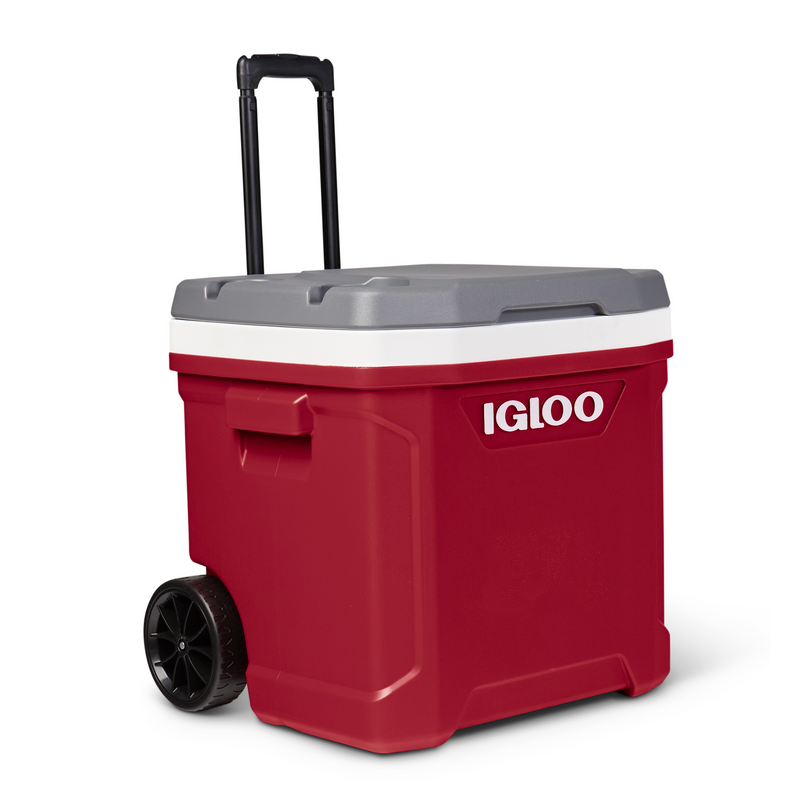Igloo Latitude 2-Wheeled 60 QT Cooler (Industrial Red/Meteorite)
