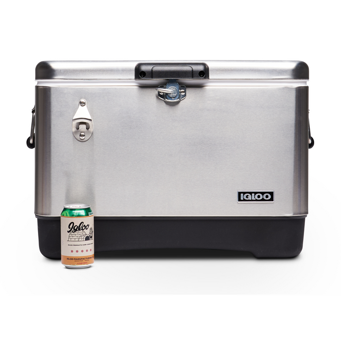 Igloo Legacy Cooler 54 QT Cooler (Stainless Steel)