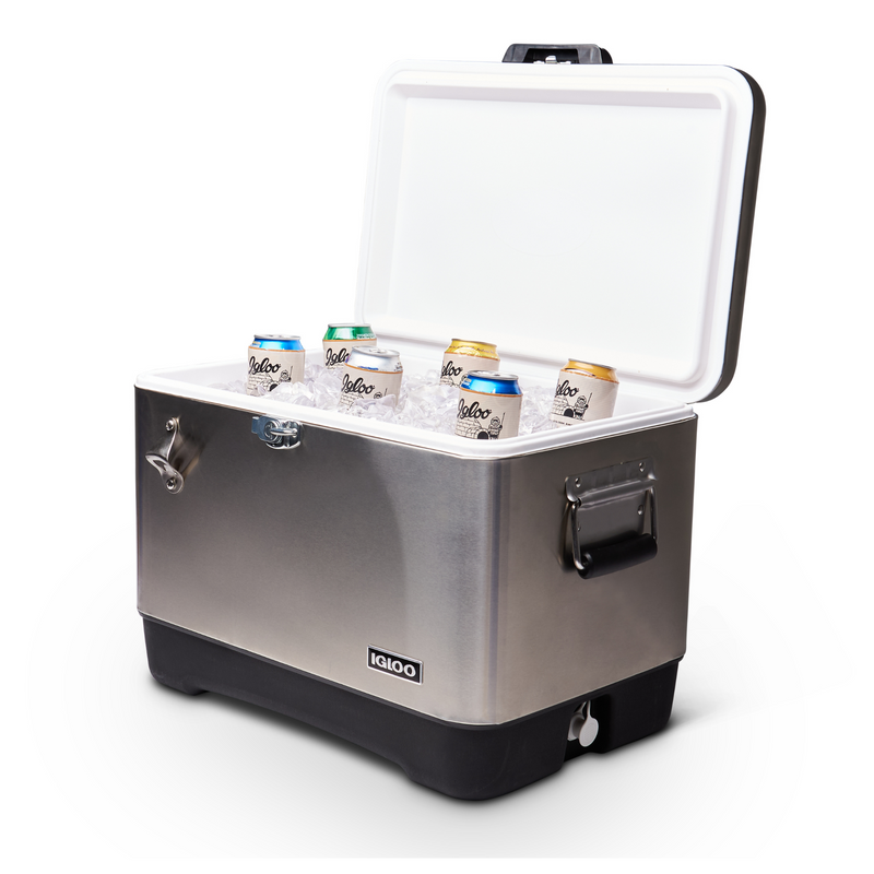 Igloo Legacy Cooler 54 QT Cooler (Stainless Steel)