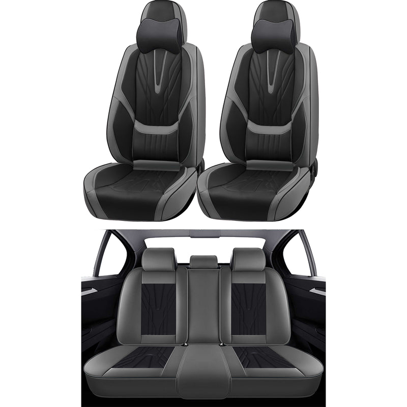 Swiss Drive Universal Car Seat Valour Ultra-Luxe 15 Piece Black/Grey - VALOUR2