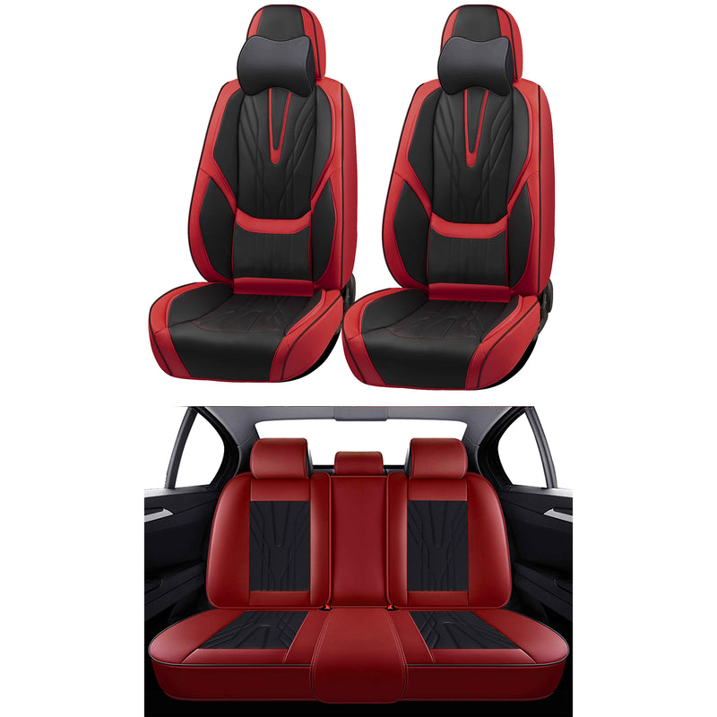 Swiss Drive Universal Car Seat Valour Ultra-Luxe 15 Piece Red/Black - VALOUR3