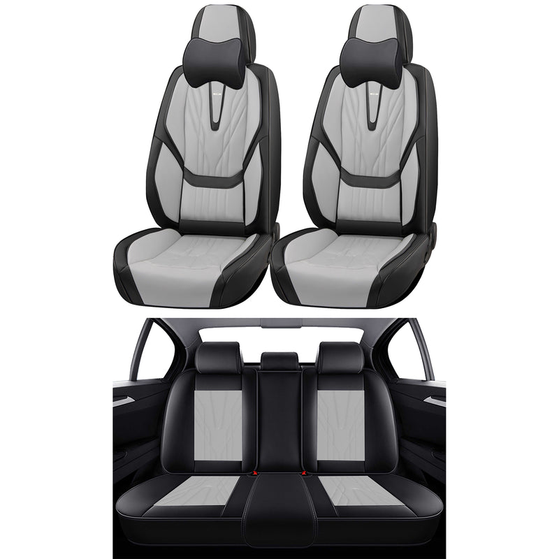 Swiss Drive Universal Car Seat Valour Ultra-Luxe 15 Piece Grey/Black - VALOUR4