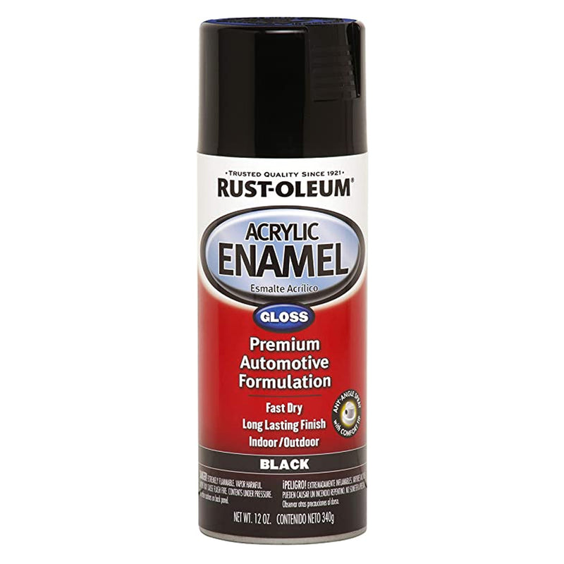 Rust-Oleum Acrylic Enamel, Gloss Black - 248643