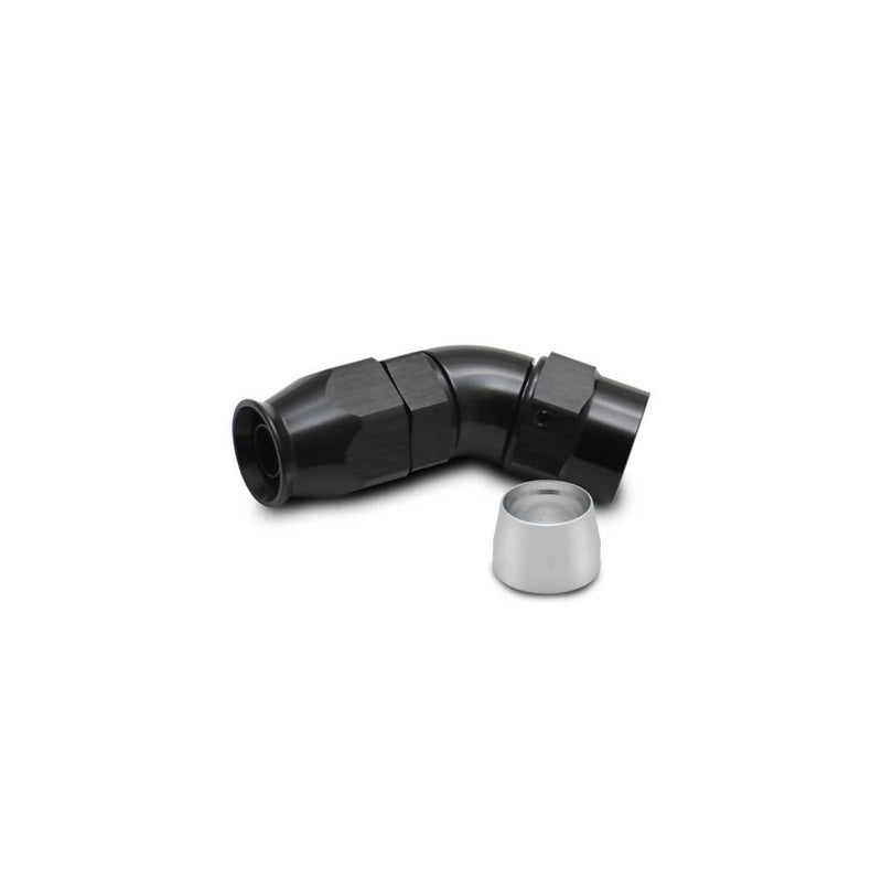 Vibrant Performance 45 Degree High Flow Hose End Fitting for PTFE Lined Hose - 28406