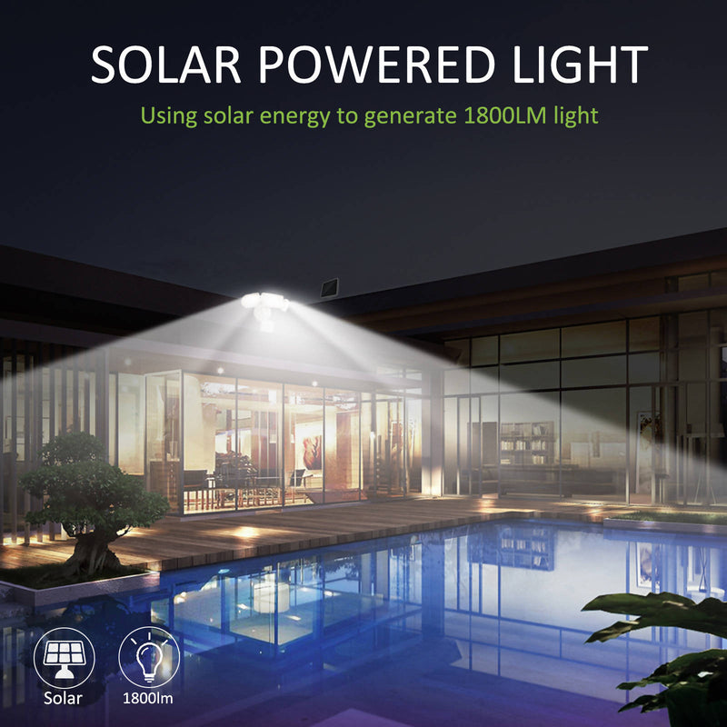 Solar Powered Tunable White Motion Sensor Security Light