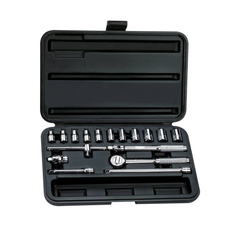 Stanley 1/4" Dr. Metric Hexagonal Socket Set - 17 Pieces (MM)