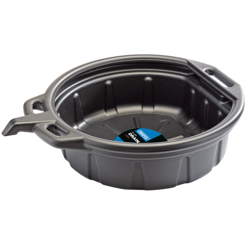 Draper Fluid Drain Pan, 16L, Black