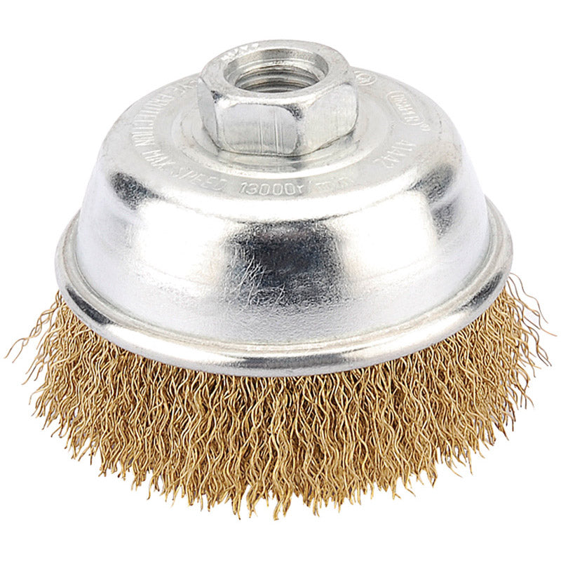 Draper Heavy Duty Wire Cup Brush, 75mm, M14 - 41442