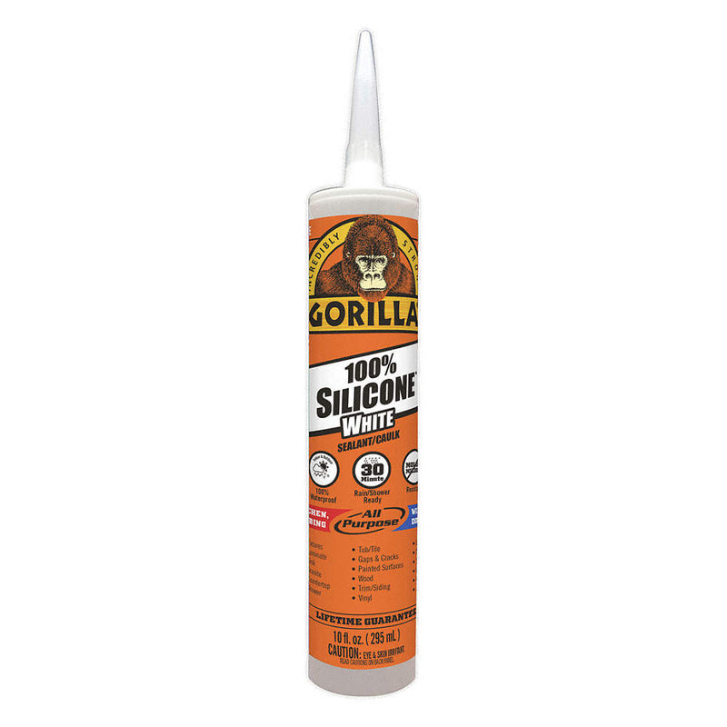 Gorilla 100% Silicone Sealant – White 10oz