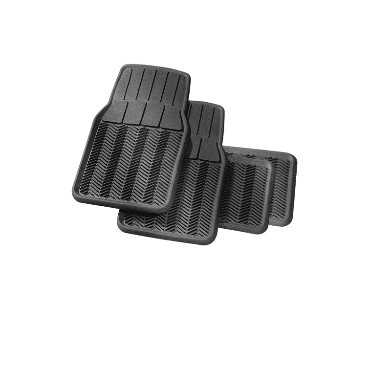 HS Universal 4 Season Car Mat 4 Piece - Black