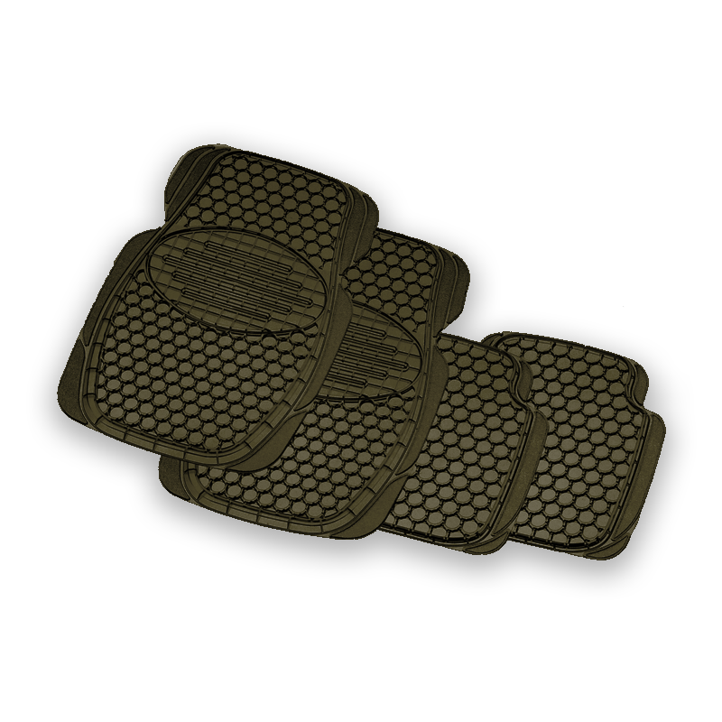 HS Universal Trapper Car Mat 4 Piece - Smoke