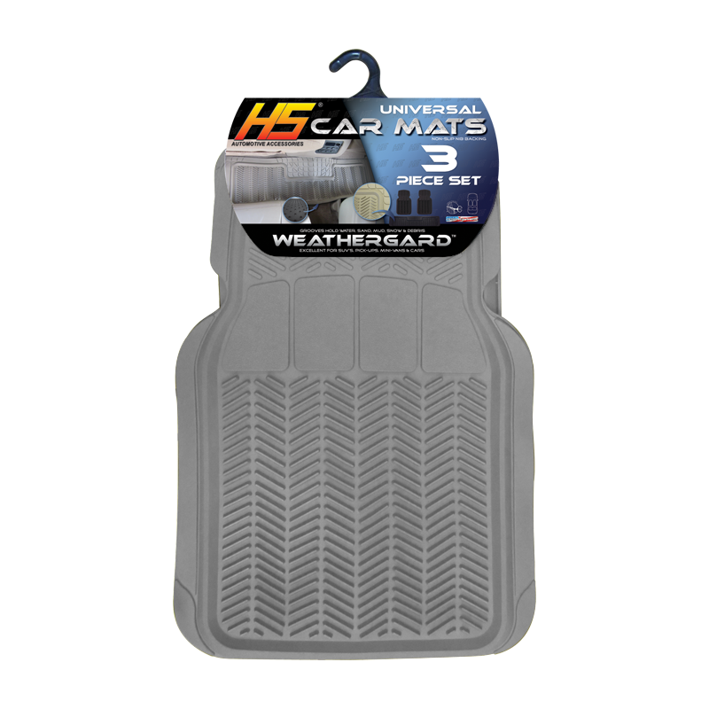 HS Universal Weathergard Car Mat 3 Piece - Grey