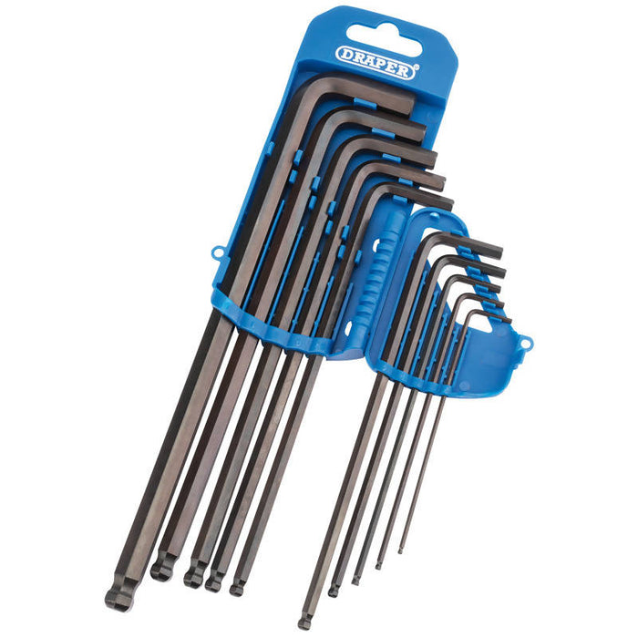 Draper Extra Long Metric Hex. And Ball End Hex. Key Set (10 Piece)