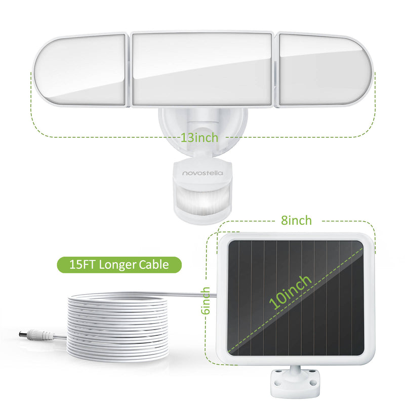 Solar Powered Tunable White Motion Sensor Security Light