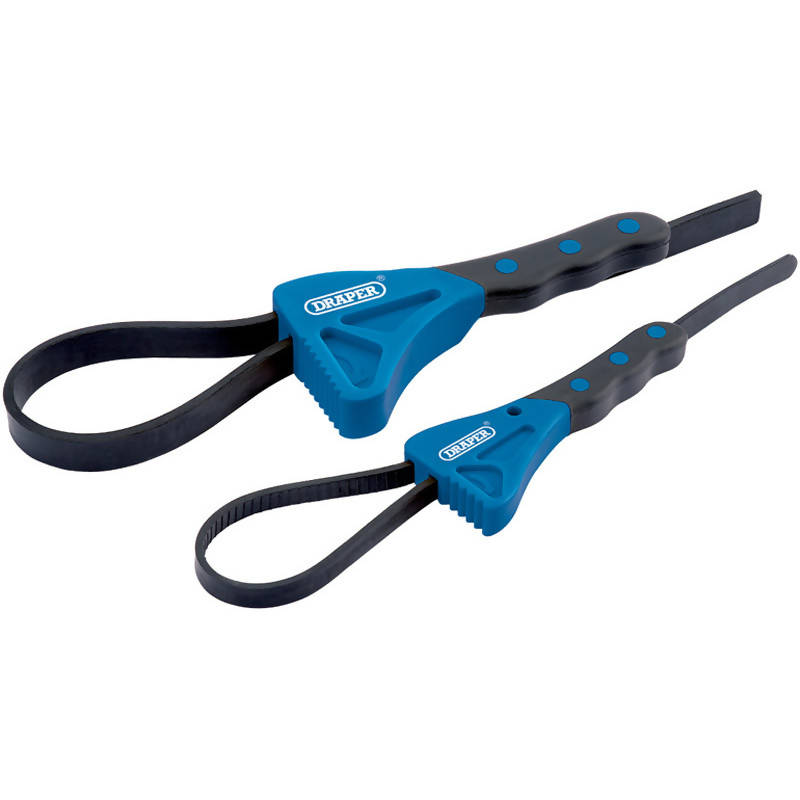 Draper Soft Grip Strap Wrench Set (2 Piece)