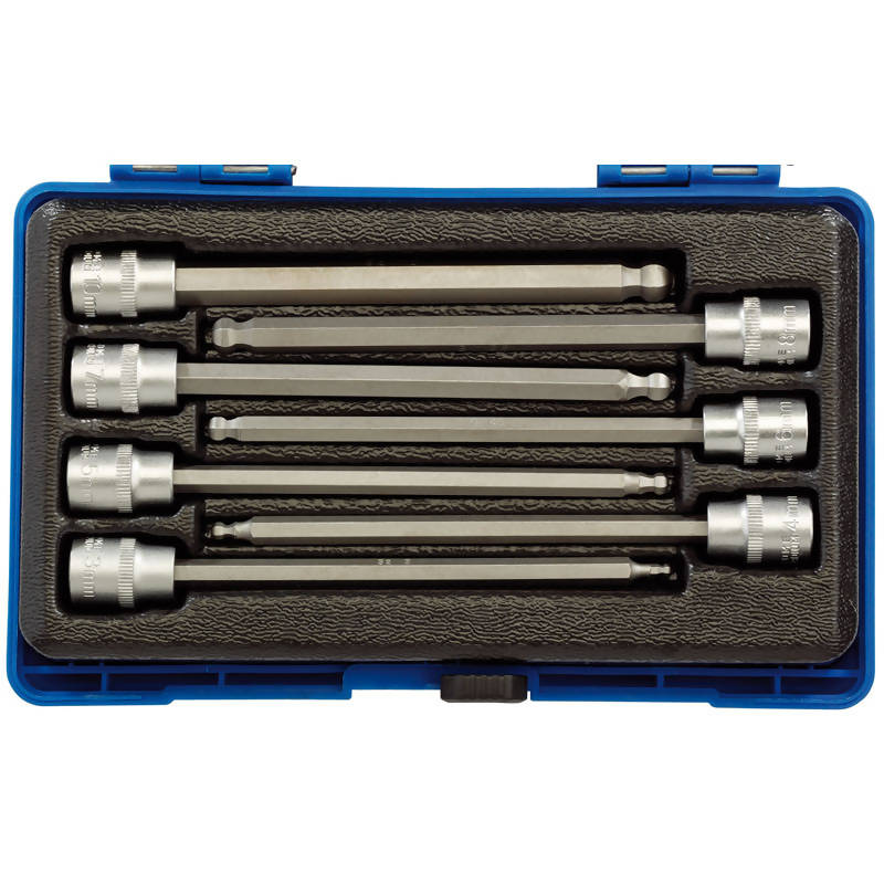 Draper Hexagonal Socket Bit Set, 3/8" Sq. Dr. (7 Piece)