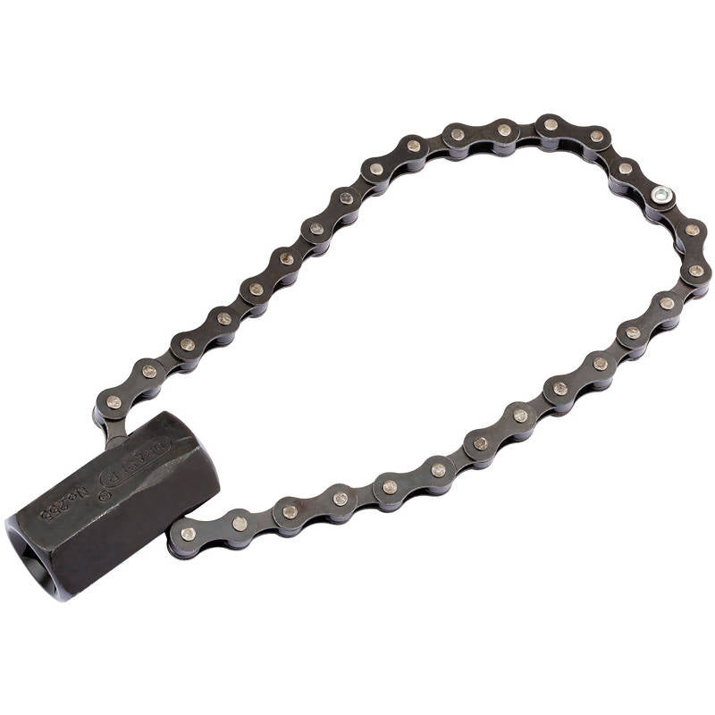 Draper Chain Oil Filter Wrench, 1/2" Sq. Dr. Or 24mm, 130mm Capacity