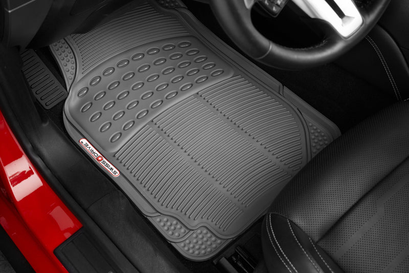 Swiss Drive All Weather Floor Mat 4 Piece Grey