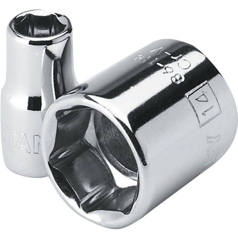 Stanley 1/4" Dr. 6 Point Metric Hexagonal Deep Socket (MM)