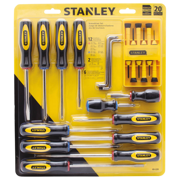 Stanley Basic Screwdriver Set W/ 20 Pieces