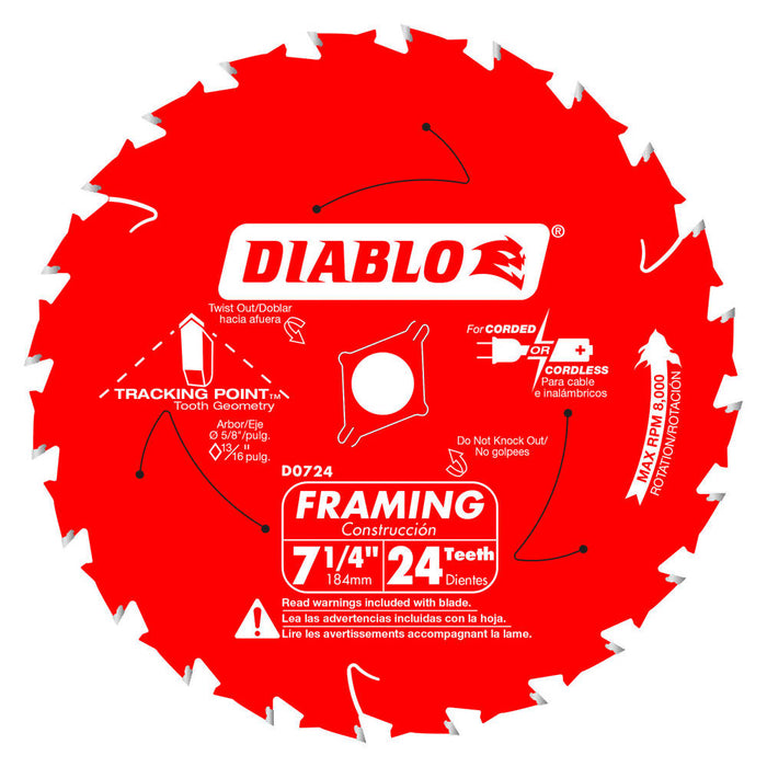 Diablo 7-1/4 in. x 24 Tooth Framing Saw Blade