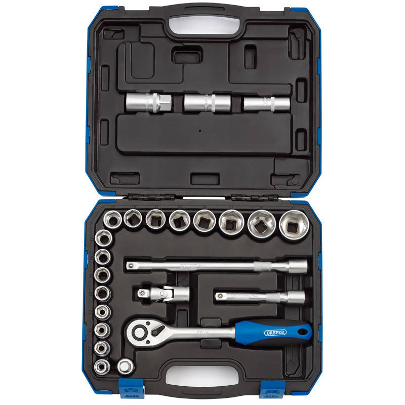 Draper 1/2" Dr. Metric Socket Set - 24 Pieces (MM)