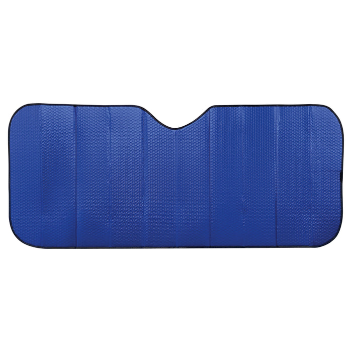 Swiss Drive Foldable Front Shade Large 145cm (57.1") x 70cm (28") Blue
