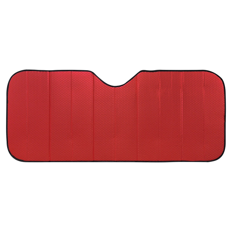 Swiss Drive Foldable Front Shade Large 145cm (57.1") x 70cm (28") Red