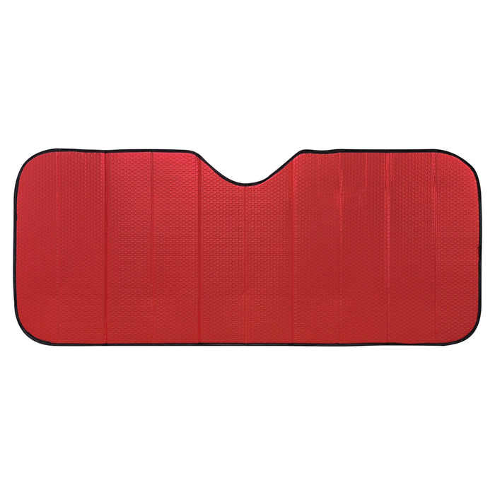 Swiss Drive Foldable Front Shade Large 145cm (57.1") x 70cm (28") Red