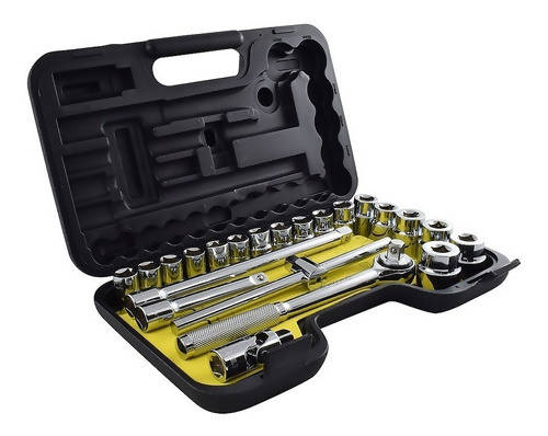 Stanley 1/2" Dr. Metric Hexagonal Socket Set - 23 Pieces (MM)