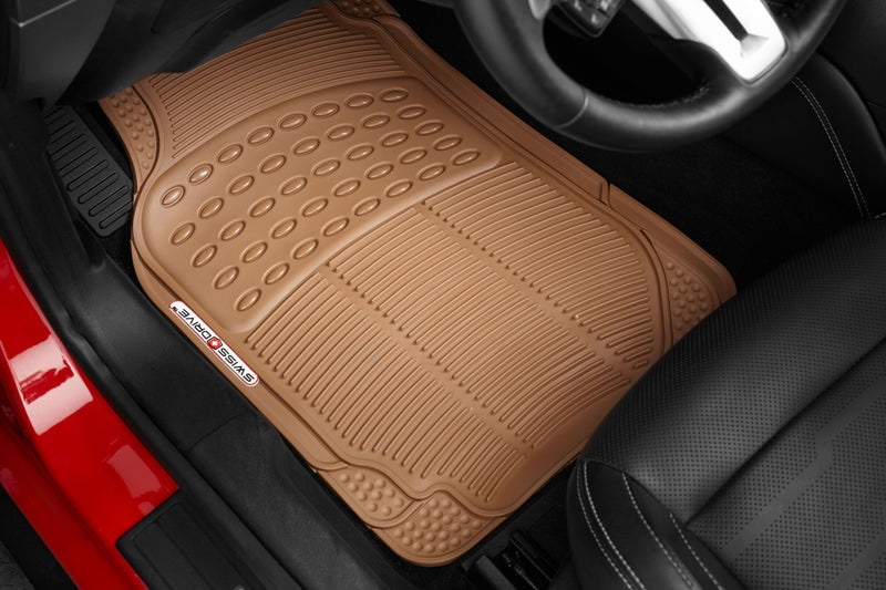 Swiss Drive All Weather Floor Mat 3 Piece Beige