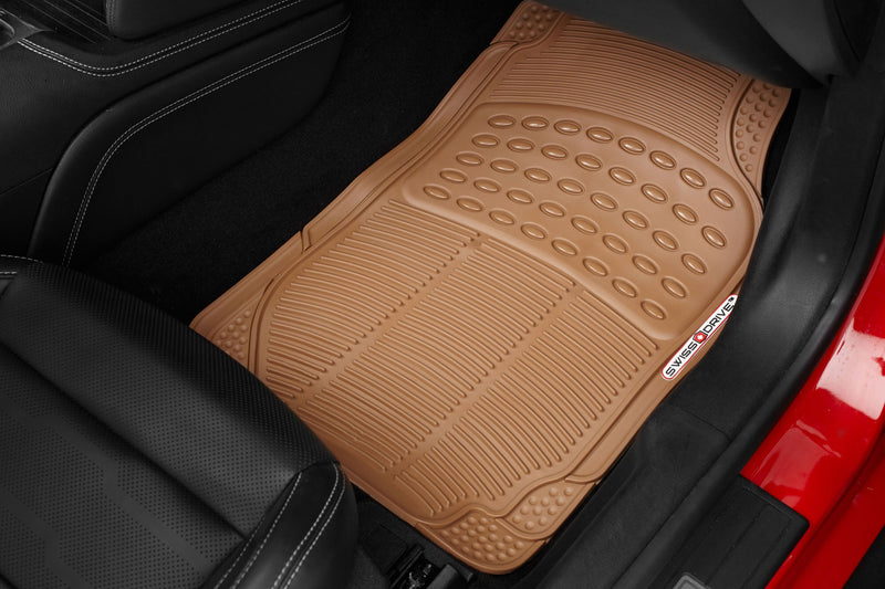 Swiss Drive All Weather Floor Mat 3 Piece Beige