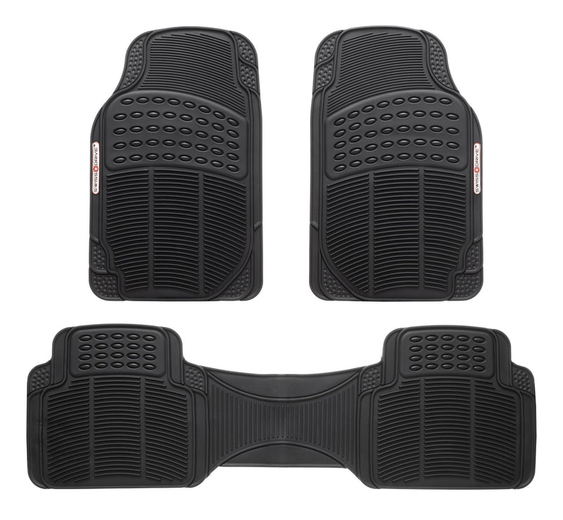 Swiss Drive All Weather Floor Mat 3 Piece Black