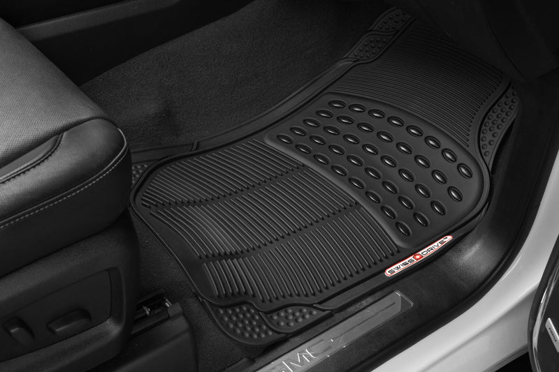 Swiss Drive All Weather Floor Mat 3 Piece Black