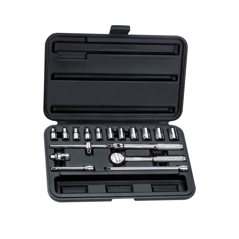 Stanley 1/4" Dr. Imperial Hexagonal Socket Set - 17 Pieces (SAE)