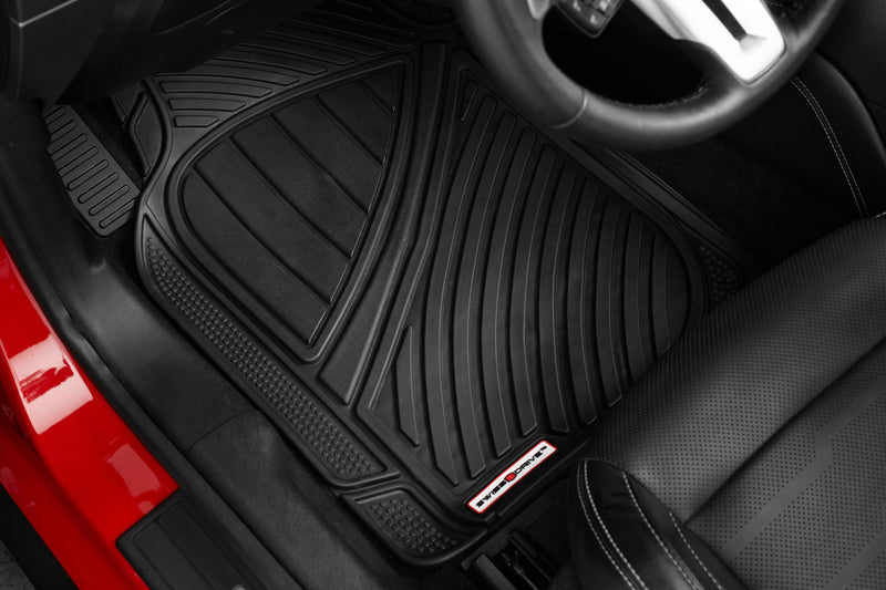 Swiss Drive All Weather Floor Mat 4 Piece Black