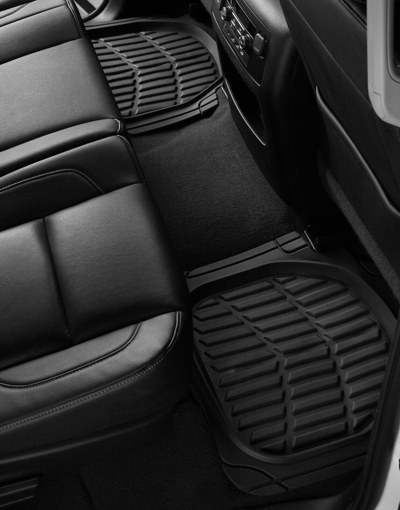 Swiss Drive Deep Tray All Weather Floor Mat 3 Piece Black