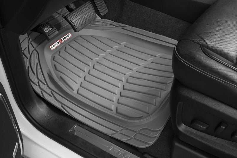 Swiss Drive Deep Tray All Weather Floor Mat 3 Piece Grey