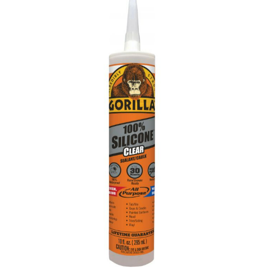 Gorilla 100% Silicone Sealant – Clear