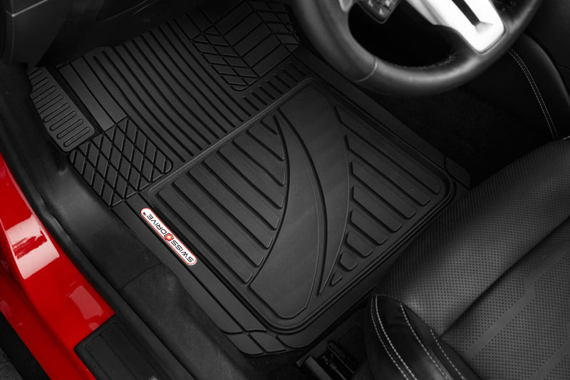 Swiss Drive All Weather Floor Mat 3 Piece Black