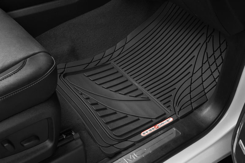 Swiss Drive All Weather Floor Mat 3 Piece Black