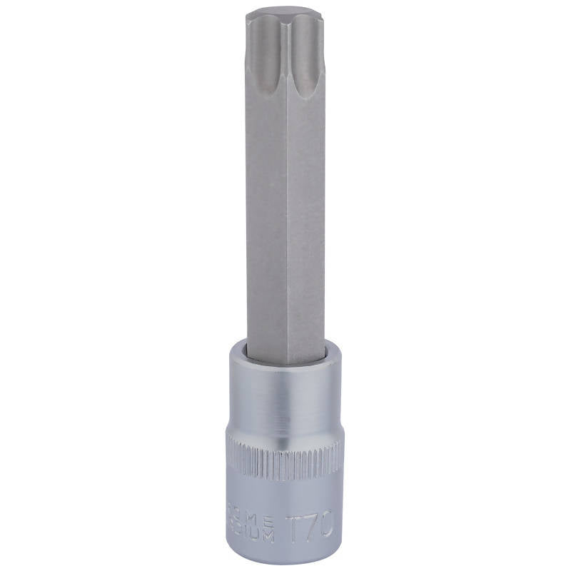 Draper TX-STAR® Socket Bit, 1/2" Sq. Dr., T70 X 100mm