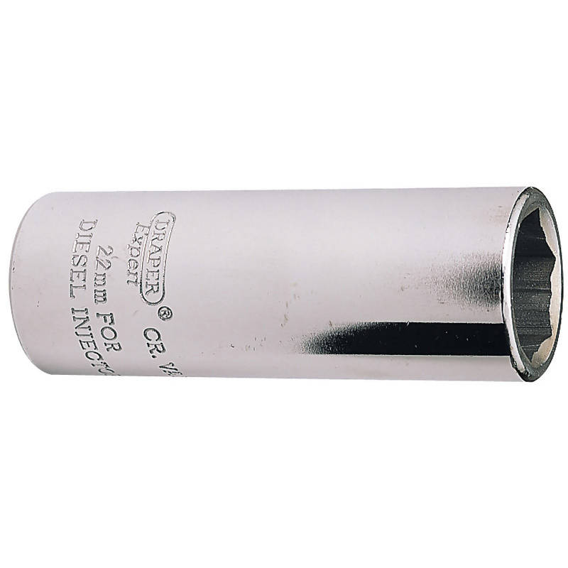 Draper 1/2" Dr. Metric Diesel Injector Socket - 22 Mm