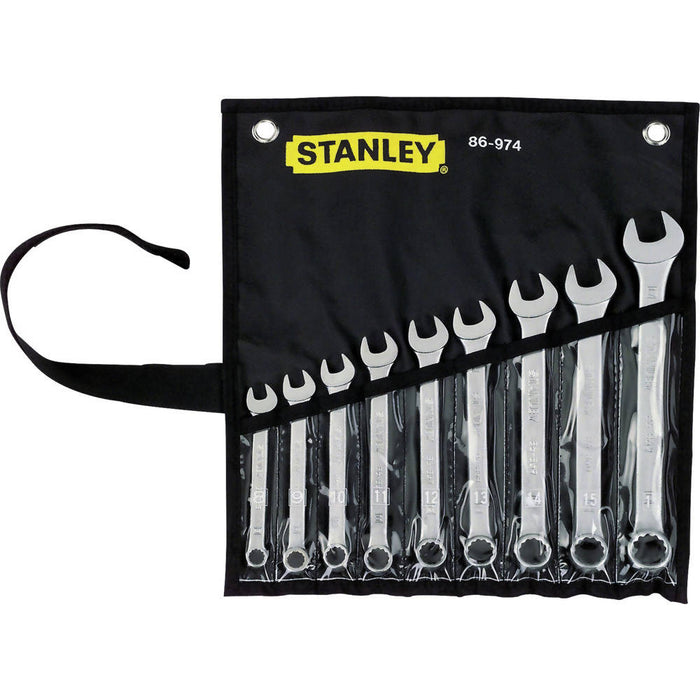 Stanley Metric Combination Wrench Set w/9Pcs, 8 Mm - 17 Mm